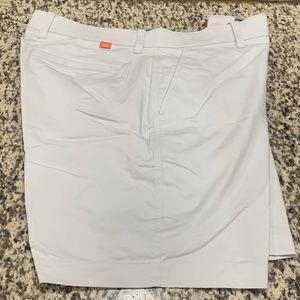 NIKE Men's Golf Shorts Gently Worn Light Gray Size 38 Straight Front Cotton/Poly
